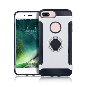 Soporte coche magnético para Samsung caso de anillo de <span class=keywords><strong>fibra</strong></span> de carbono híbrido Combo para Iphone - Product Image 5