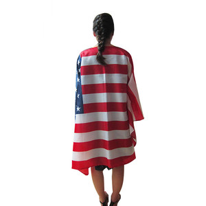 Huiyi Football sports fan cheer body flag american flag body cape