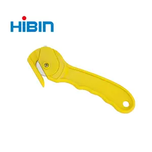 Hezhen — couteau de sécurité détection en plastique, avec crochet supplémentaire, couteau de sécurité jetable HB8113