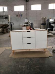 Phong Cách Scandinavia 2 Cửa 3 Ngăn Kéo Gỗ Sồi Trắng Bên Cạnh Sideboard - Product Image 5