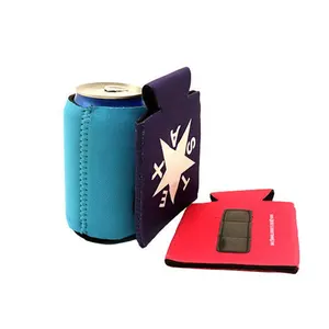 Collapsible Magnetic Neoprene Can Coolie for 12oz Beer Cans