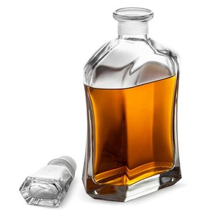 BLJOE06 Gros Cristal En Verre Carafe à <span class=keywords><strong>Vin</strong></span> avec avec <span class=keywords><strong>Hermétique</strong></span> Géométrique <span class=keywords><strong>Bouchon</strong></span> - Product Image 3