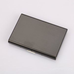 Coffre-fort automatique en acier inoxydable, étui de carte de crédit avec blocage RFID, boîte <span class=keywords><strong>métallique</strong></span> portable pour hommes - Product Image 4
