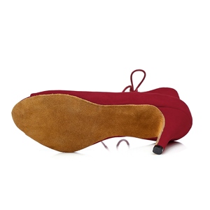 Ne fashionableL361 rosso suedel Latino <span class=keywords><strong>scarpe</strong></span> <span class=keywords><strong>da</strong></span> <span class=keywords><strong>ballo</strong></span> per le ragazze le donne, salsa <span class=keywords><strong>scarpe</strong></span> <span class=keywords><strong>da</strong></span> <span class=keywords><strong>ballo</strong></span> - Product Image 4