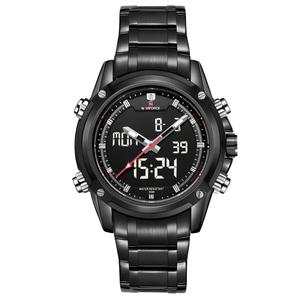 Naviforce 9050 impermeable de cuarzo de acero digital <span class=keywords><strong>Relojes</strong></span> hombres oficial tienda propietario de la marca de Naviforce reloj - Product Image 3