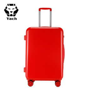 boda equipaje ABS PC equipaje y viajes carro rojo maleta de equipaje caso - Product Image 4