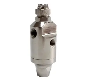 Factory custom CNC turning brass stainless steel fog mist air atomizing nozzle/ dry fog nozzle