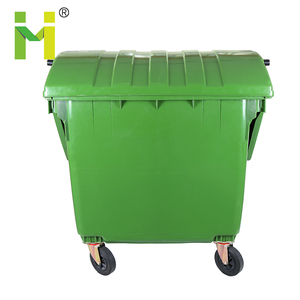 Cubo de <span class=keywords><strong>basura</strong></span> de plástico, <span class=keywords><strong>contenedor</strong></span> de <span class=keywords><strong>basura</strong></span> de 660 <span class=keywords><strong>litros</strong></span>, 1100 <span class=keywords><strong>Litros</strong></span>, 1200L, ruedas de exterior - Product Image 4