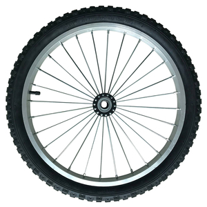 <span class=keywords><strong>ล้อ</strong></span>รถม้าท่องเที่ยวแบบมีซี่ลวดเหล็ก ยางลม พร้อมเพลาและลูกปืน - Product Image 2