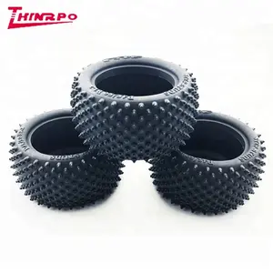 Factory Made Customized Rubber Wheels With Embossed Spikes Anti Friction Toy Rubber Tires for Toy Cars Tyre Making Mold