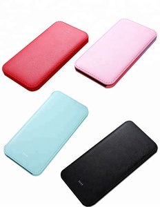 Shenzhen cuero estilo caliente 20000 mAh banco de potencia cartera 2 puertos USB de carga - Product Image 1
