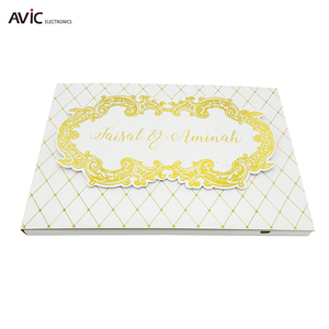 Toile <span class=keywords><strong>de</strong></span> fond <span class=keywords><strong>de</strong></span> mariage led vidéo mur 4 couleur impression, LCD 7 pouces <span class=keywords><strong>mer</strong></span> vidéo brochure - Product Image 1