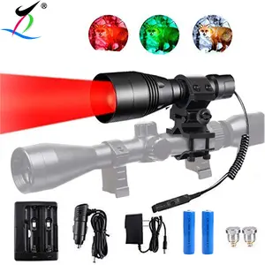 A8Z-kit de linterna de luz de caza con zoom, coyote, varmint predator, verde, blanco, rojo, infrarrojo, ir