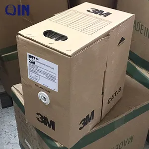 OEM מותג באיכות גבוהה cat6 מוצק נחושת 3M 24awg 0.56mm 4pr utp lan כבל