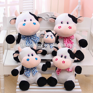 30 cm bebé juguetes de peluche de vaca con gracioso bowknot de ganado de juguetes de peluche - Product Image 1