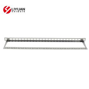 Liyuan 0.5u 24 cổng 19 inch mật độ cao FTP CAT5E/6/6A bạc trống trống Mạng vá Panel-LY-BPP01-05S24P - Product Image 3