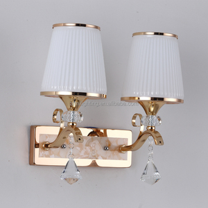 Gold Finish Glass Shade Decorative Electric <strong>Wall</strong> Sconces and <strong>Wall</strong> <strong>Light</strong> <strong>With</strong> <strong>Plug</strong> - Product Image 3