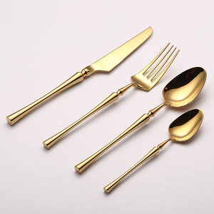 Ensembles de <span class=keywords><strong>couverts</strong></span> couleur or Fourchettes couleur <span class=keywords><strong>rose</strong></span> et couteau cuillère - Product Image 3