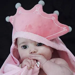 Новое красивое детское одеяло на заказ, полотенце с капюшоном в виде короны принцессы, детское банное полотенце для девочек