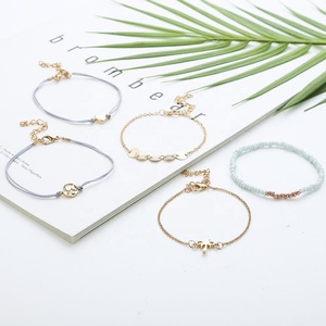 Personalizado de perla Corazón de <span class=keywords><strong>palma</strong></span> de coco cinco piezas pulseras - Product Image 2