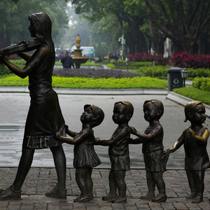 Al aire libre latón músico famoso escultura de bronce beethoven tocando el violín estatua - Product Image 2