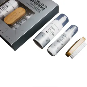 Thành Phần Tự Nhiên Giày Chăm Sóc Kit Sneaker Làm Sạch Bọt Withe Giày Shine Box