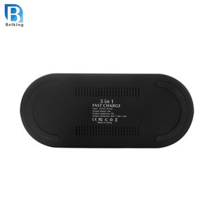 3 en 1 cargador rápido 10 w qi rápidamente de carga inalámbrica cargador de teléfono móvil para iphone <span class=keywords><strong>x</strong></span> - Product Image 4
