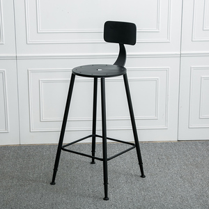 2017 Foshan Großhandel loft bistro-<span class=keywords><strong>m</strong></span>öbel industrielle schwarz funky barhocker - Product Image 1