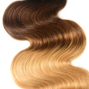 Può fornitori capelli Della Regina 1b 4 27 ombre dell'onda del corpo di estensione dei capelli umani della cuticola allineati virgin dei capelli umani da molto giovani ragazze - Product Image 5