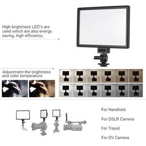 Lampe de studio photo Viltrox L116T pour appareil photo, lumière bicolore, mini panneau lumineux pour studio DSLR, pour <span class=keywords><strong>YouTube</strong></span>, diffusion en direct, appareil photo - Product Image 1
