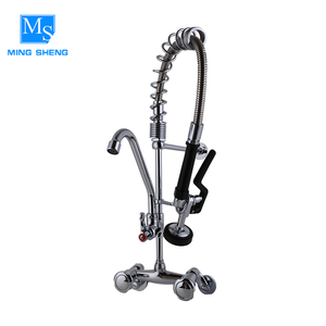 Özelleştirilmiş sprey krom mutfak ön durulama programı geri çekilebilir gemi lavabo bataryaları musluklar hortum konu - Product Image 1