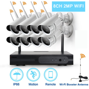 Loosafe 2MP 8-канальный беспроводной <span class=keywords><strong>NVR</strong></span> комплект <span class=keywords><strong>1080</strong></span> P беспроводной системы видеонаблюдения камеры Открытый - Product Image 1