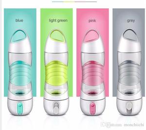 Livraison Gratuite 4 Couleurs Sport Rappel Intelligent Bouteille D'eau Pulvérisateur À Brouillard Frais Portatif de Beauté De Pulvérisation Bouteille avec la Lumière de SOS LED goutte - Product Image 3