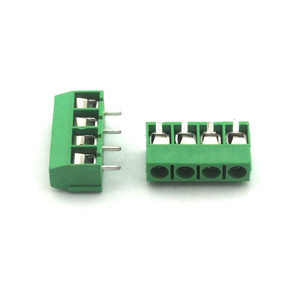 5mm Pitch <span class=keywords><strong>2</strong></span> <span class=keywords><strong>3</strong></span> 4 5 6 Pole PCB Mount Schraube pin grün gerade vatical Terminal Block - Product Image 6