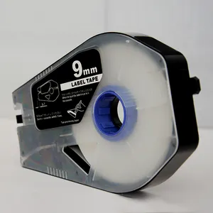 Label Printer Tape PUTY 2024 Compatible Label Tape Cassette 9mm White Labels PT-1109W For Cable ID Printer