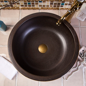 Trung Quốc Tay Maded Màu Xanh Và Trắng Gốm Chậu Rửa Sứ Phòng Tắm Bồn Rửa - Product Image 4