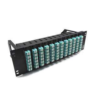 Necero optica fibra fábrica de cable amp 4U 6U 8U 16U 256, 212, 196, 144, 112, 96 72 64 48 port mpo de fibra óptica patch panel - Product Image 1