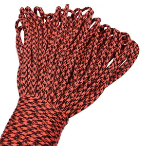 Personalizado 4mm 7 hilos para Paracord para <span class=keywords><strong>escalada</strong></span> y senderismo <span class=keywords><strong>Material</strong></span> de poliéster al aire libre de emergencia - Product Image 1