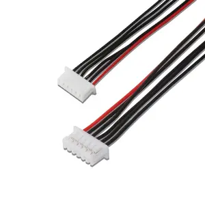 Özel Kalıplı 1007 28AWG 3 Pin JST ZH1.5mm Konnektör Bağlantı Kablosu 6 Pin AWG 28 Düz kablo tel Montaj