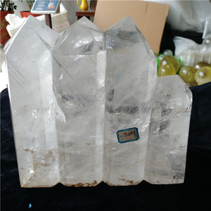 Varitas de montaña de cristal de cuarzo transparente natural <span class=keywords><strong>Torres</strong></span> de varitas conectadas Brother - Product Image 3