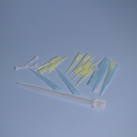 Micro-pipette jetable en plastique jaune, 10ul, 1ml, 100 pièces, pour le laboratoire, micro filtre