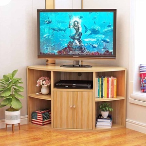 Mueble de Salón Más Vendido en 2022, Estante Esquinero para <span class=keywords><strong>TV</strong></span> de Madera, Mini Mueble de MDF con Tablero de Partículas Triangular - Product Image 3