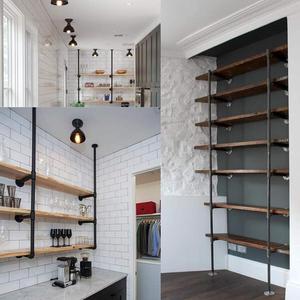Support d'<span class=keywords><strong>étagère</strong></span> en fer pour la maison, la cuisine, la salle de bain, les bijoux, la nourriture, vintage, noir, 42 pouces de hauteur, 12 pouces de profondeur - Product Image 5