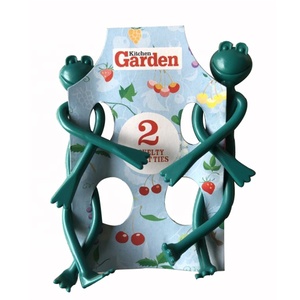 2 Pièces Décoratif en plastique souple Pliable Réutilisable de forme animale grenouille flamant mante singe lézard plante cravate support - Product Image 5