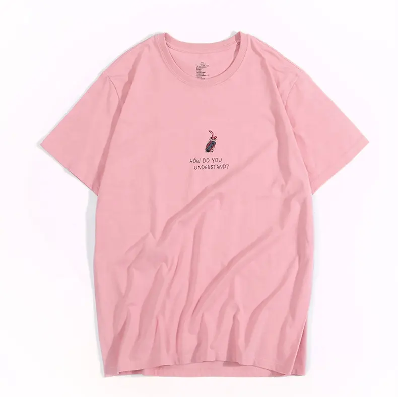 T-shirt in cotone da donna personalizzate all'ingrosso in fabbrica in molti colori disponibili