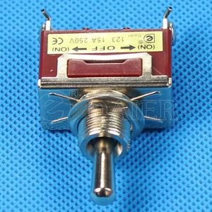 Interruttore a Levetta Momentaneo a 3 Vie <span class=keywords><strong>ON</strong></span>-<span class=keywords><strong>OFF</strong></span>-<span class=keywords><strong>ON</strong></span> KN3C-123 con Base Marrone - Product Image 4