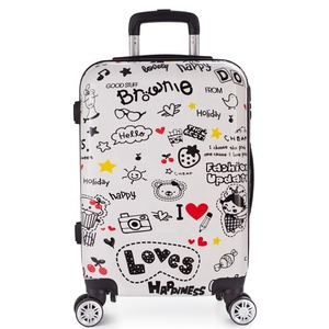Valise <span class=keywords><strong>de</strong></span> voyage imprimée sur mesure Valise <span class=keywords><strong>de</strong></span> voyage bon marché 20/24/28 Icnh Valise <span class=keywords><strong>de</strong></span> voyage personnalisée fabriquée en Chine - Product Image 2