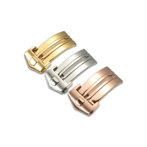 18Mm 20Mm Đồng Hồ Khóa Thép Không Gỉ Ban Nhạc Đồng Hồ Phụ Kiện Cho T-G Heue Gấp Kim Loại Clasp Nhà Máy Trực Tiếp Bán - Product Image 1