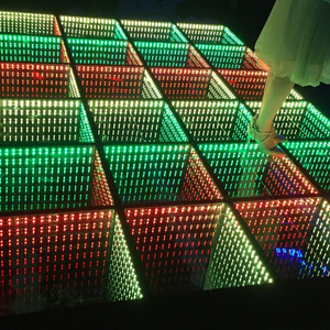 Portable <span class=keywords><strong>disco</strong></span> RGB que cambia de color LED iluminado baile, 3D LED panel - Product Image 4