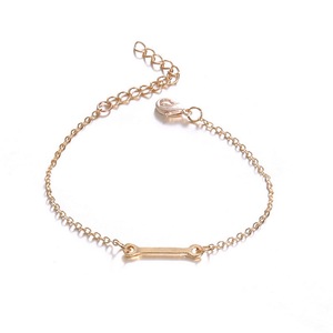 Bracelet de demoiselle <span class=keywords><strong>d</strong></span>'honneur couleur or <span class=keywords><strong>d</strong></span>élicat 3 pièces/ensemble bracelet ouvert <span class=keywords><strong>en</strong></span> alliage de chaîne de noeud pour les femmes - Product Image 4